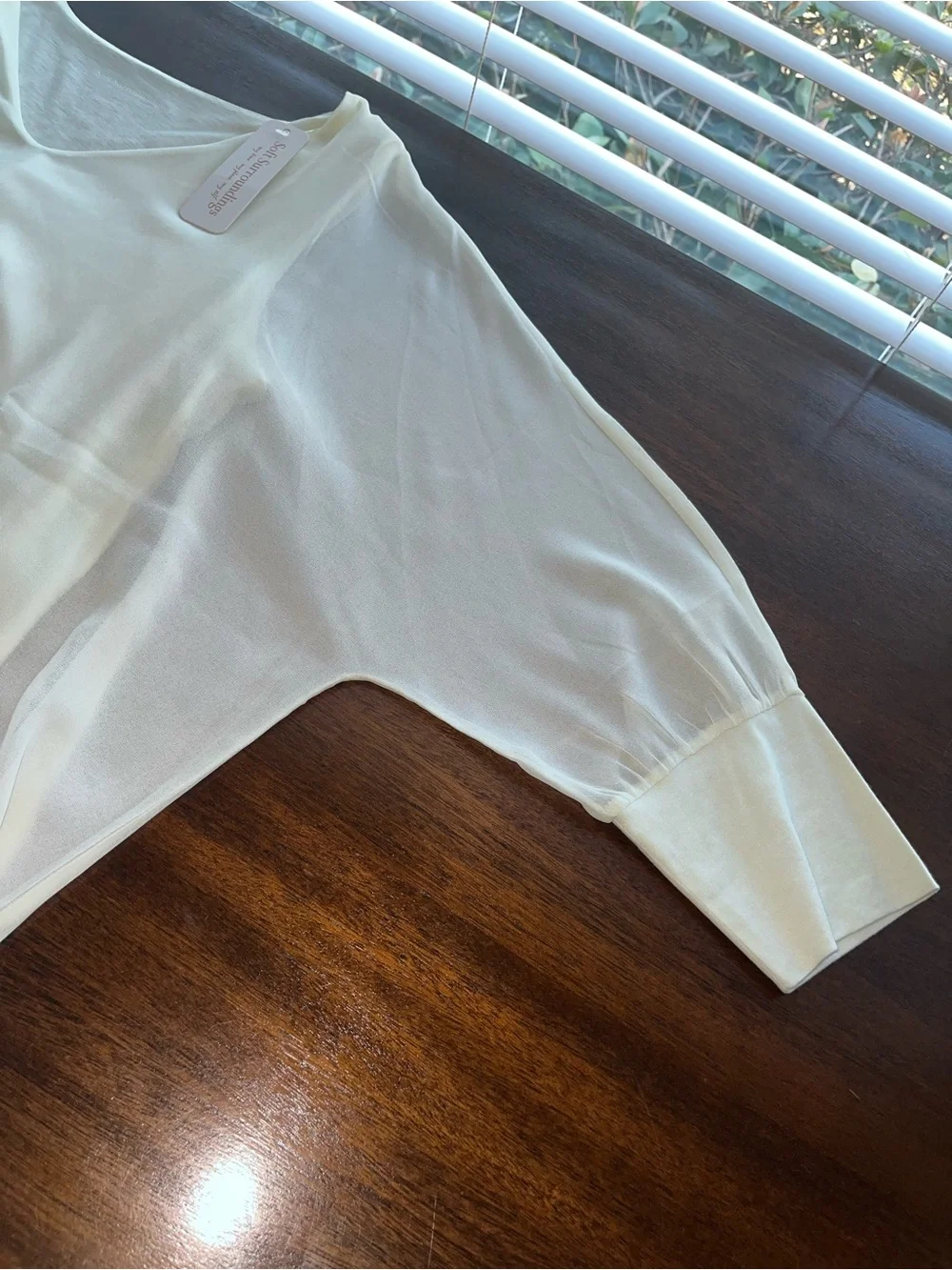 Soft Surroundings Chiffon Layered Blouse Boho Romantic Flowy Fairycore Size L